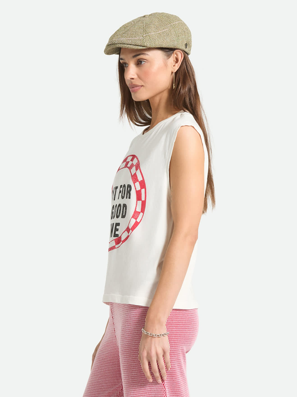 Out For A Good Time Muscle Tank: Off White