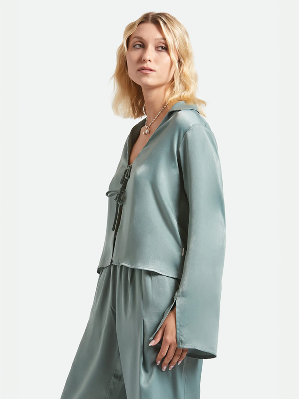 Soho Silky Top: Blue Green Shine
