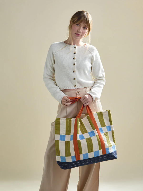 Tile Canvas Tote Bag