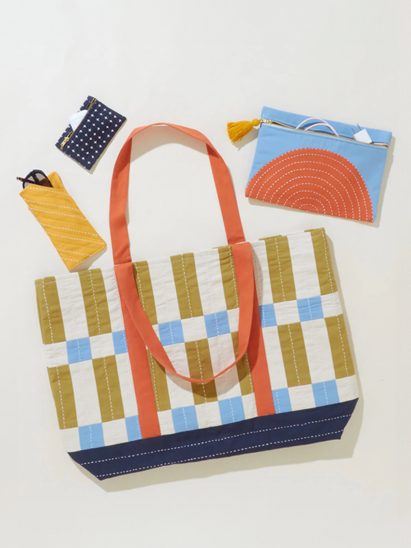 Tile Canvas Tote Bag