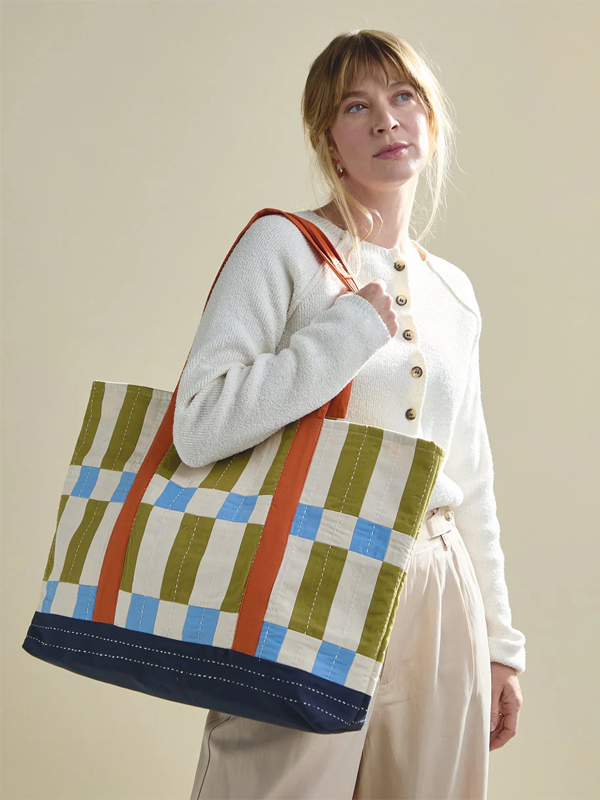 Tile Canvas Tote Bag