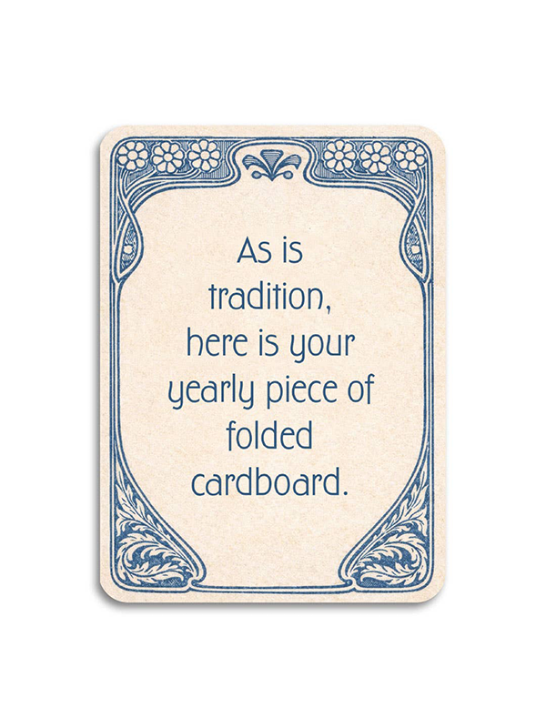 As Is Tradition Birthday Card