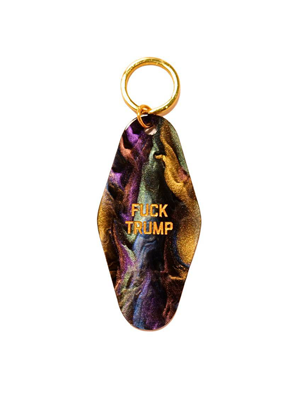 Fuck Trump Keychain