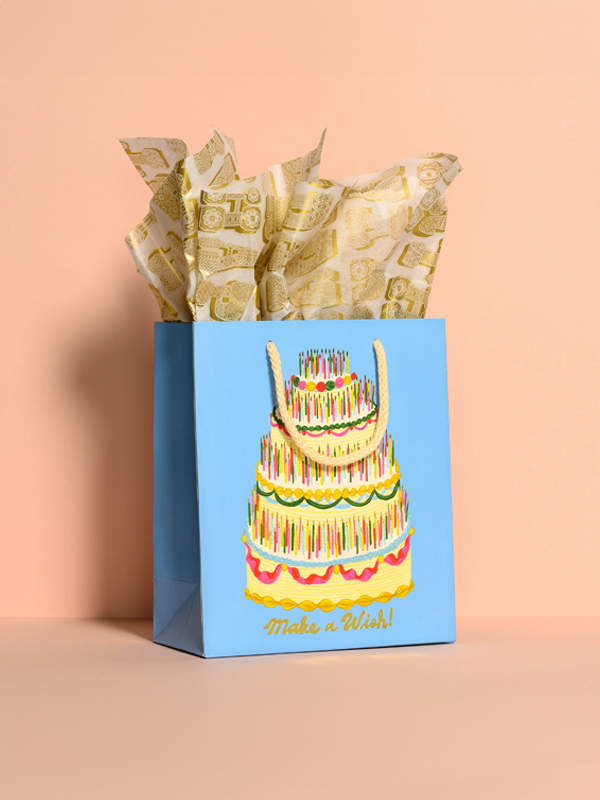 Tissue Paper: Birthday Typography (5 Sheets)