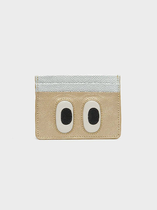 Filium Leather Cardholder: Look Up (Golden)