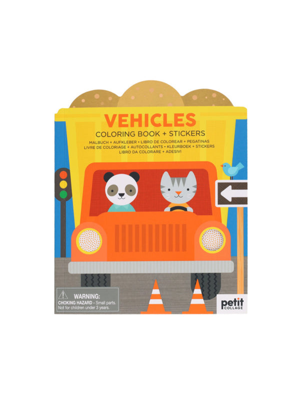 A fun and engaging Vehicles Coloring Book filled with illustrations of various vehicles, including cars, trucks, airplanes, and boats. The book offers intricate designs and outlines for coloring, making it perfect for kids or anyone who enjoys vehicle-themed art projects.