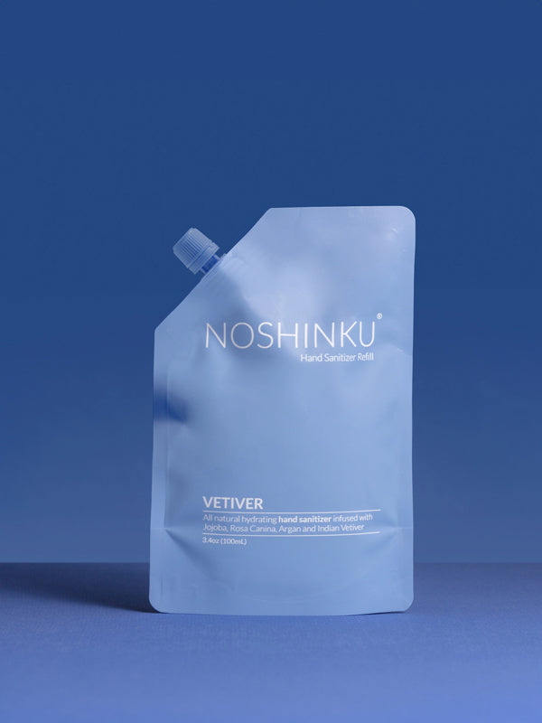 Organic Hydrating Sanitizer Mini Refill Pouch: Vetiver