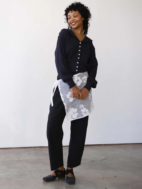Noble Waffle Sailor Cardigan: Ash
