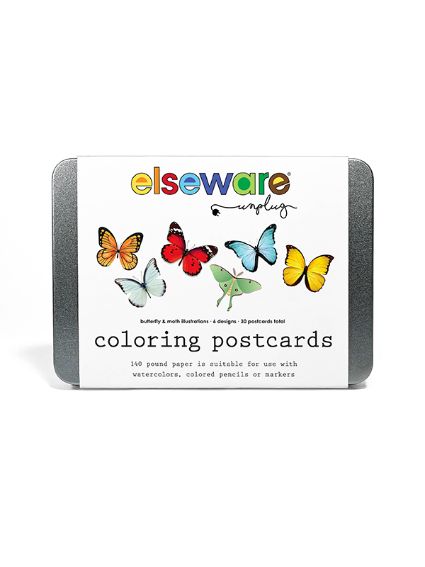 Coloring Postcards: Butterflies and Moths