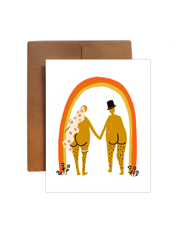 Bride & Groom Greeting Card