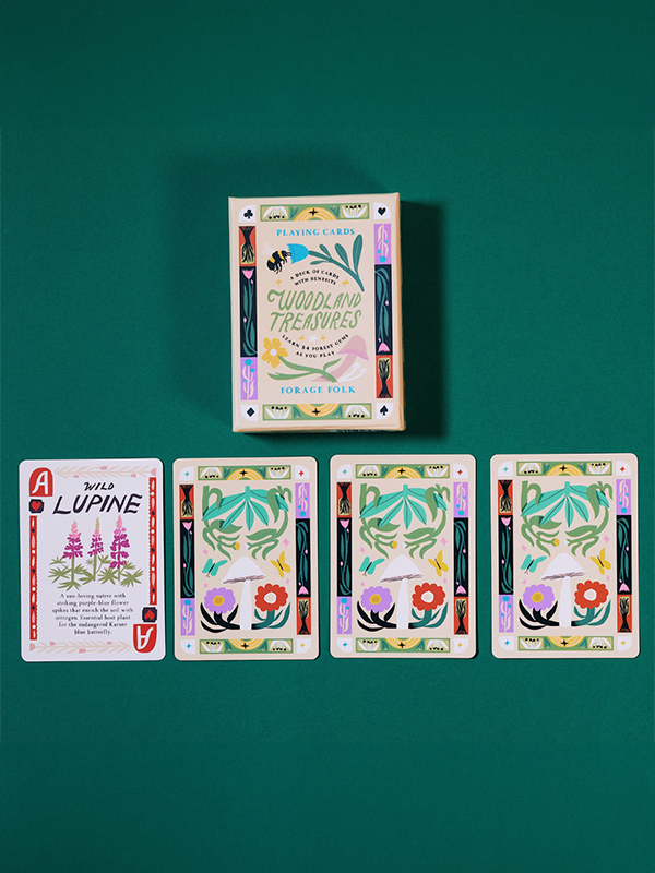 Woodland Treasures: Forest Plant Playing Cards
