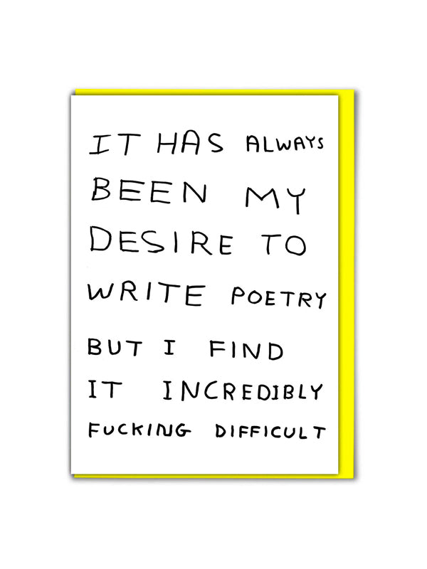 Write Poetry Card