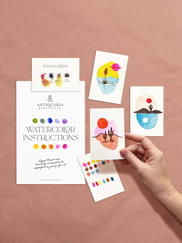 Mini Watercolor Painting Kit: Desert Landscapes
