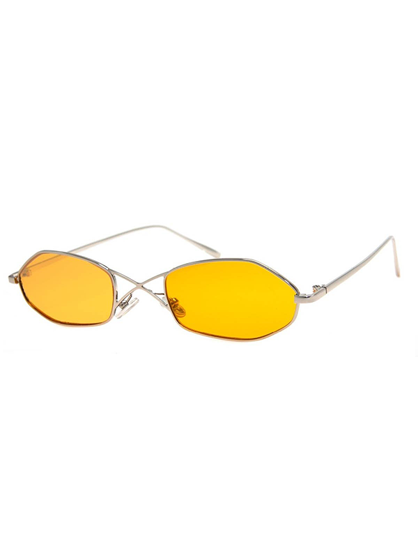 Mince Sunnies: Silver/Orange