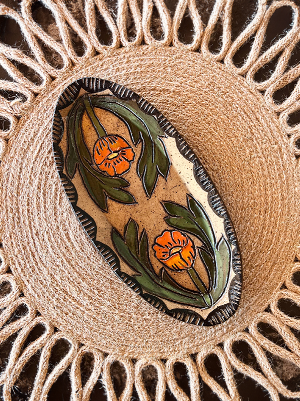 Globe Mallow Ceramic Dish
