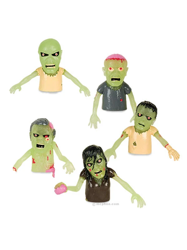 Finger Puppet: Glow Zombies (Single, Assorted)