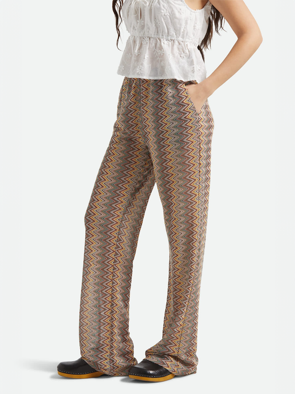 The Cabana Mesh Lounge Pant: Multi Color Zigzag