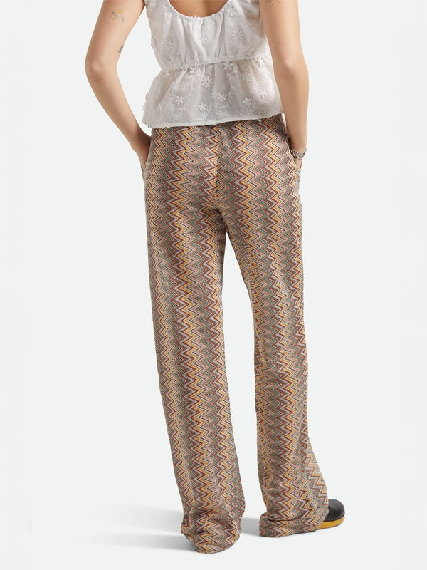 The Cabana Mesh Lounge Pant: Multi Color Zigzag