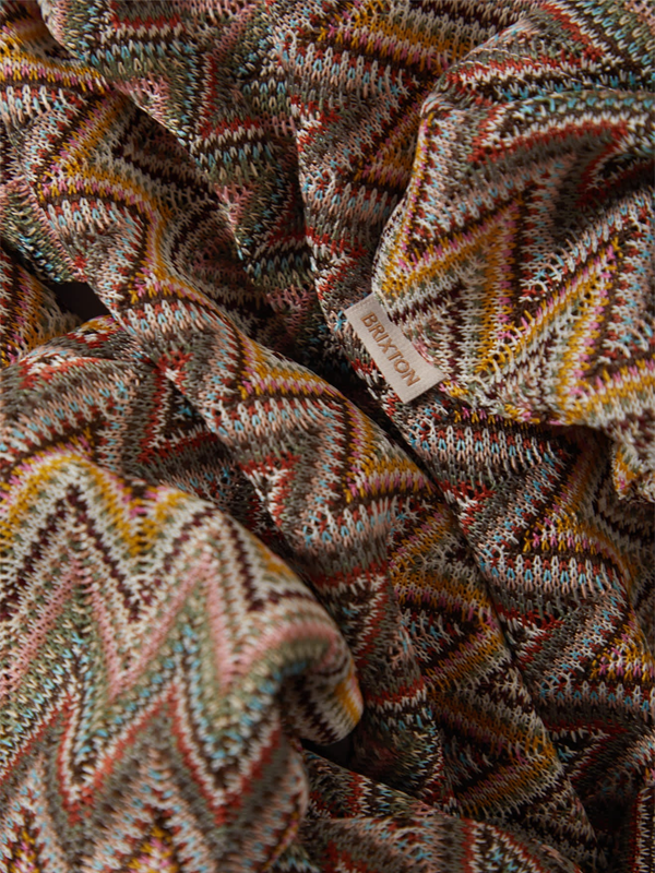 The Cabana Mesh Lounge Pant: Multi Color Zigzag