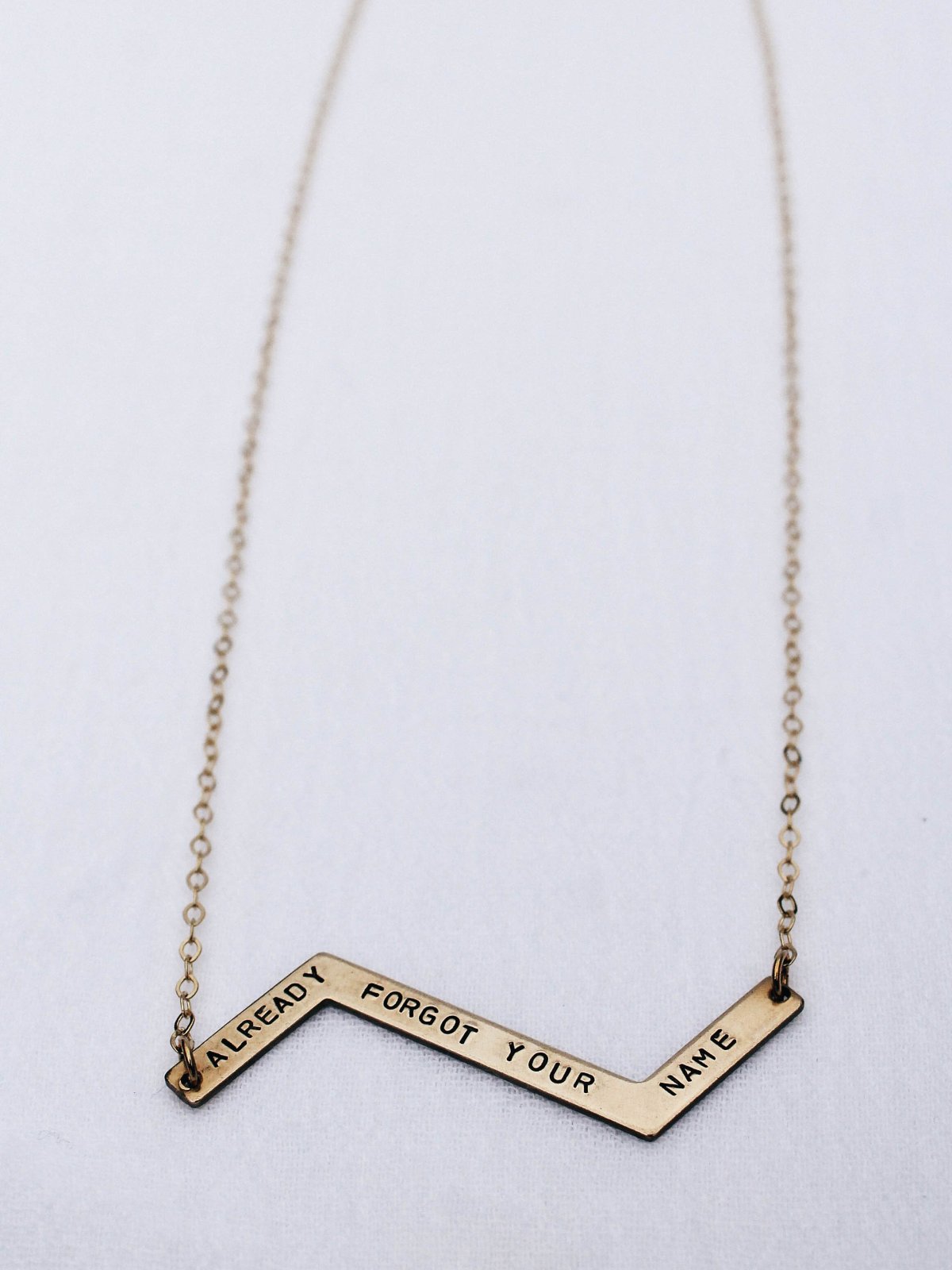 brass necklace