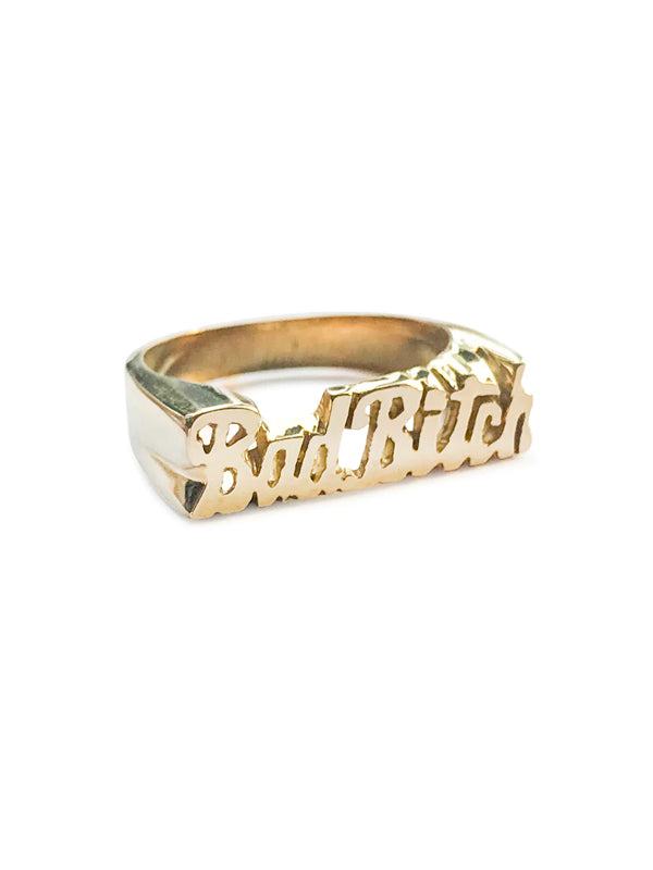 Bad B*tch Ring: Brass