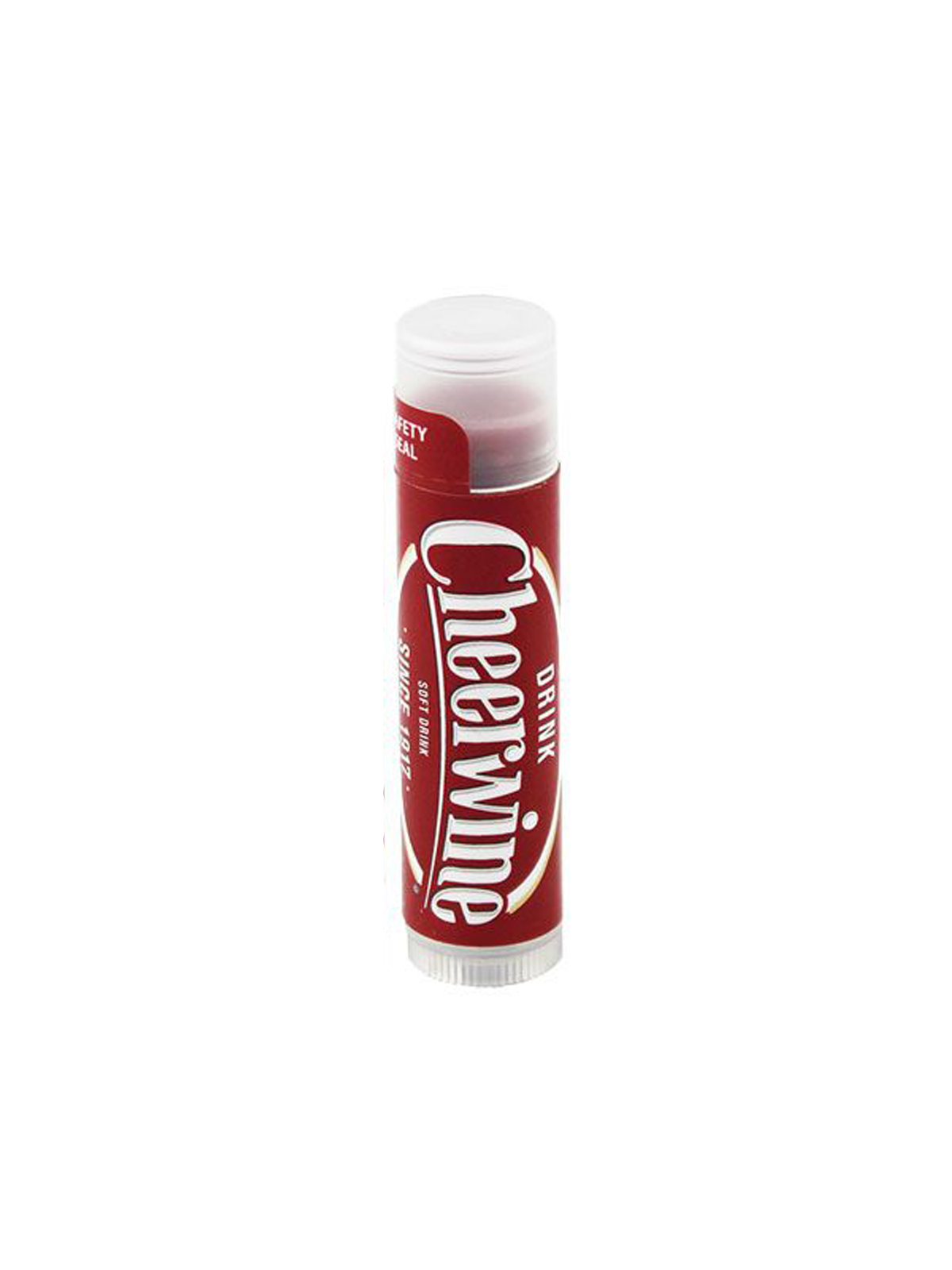Cheerwine flavored lip balm with a sweet, cherry taste, providing moisturizing care for your lips while offering a fun, nostalgic flavor.