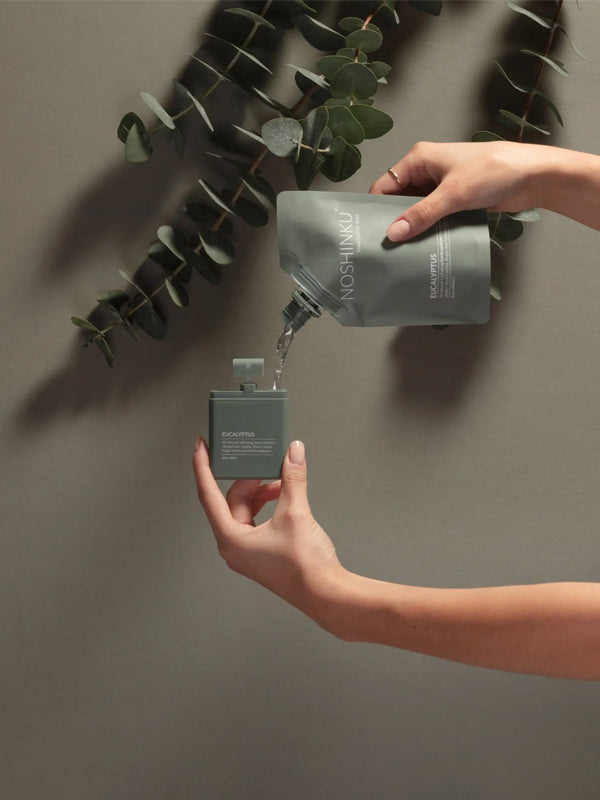 Organic Hydrating Sanitizer Mini Refill Pouch: Eucalyptus Rosemary