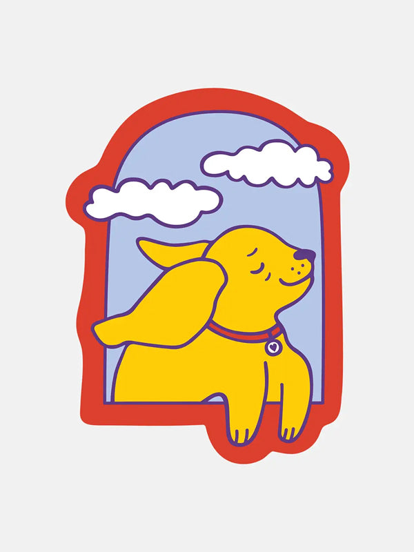 Happy Dog Sticker