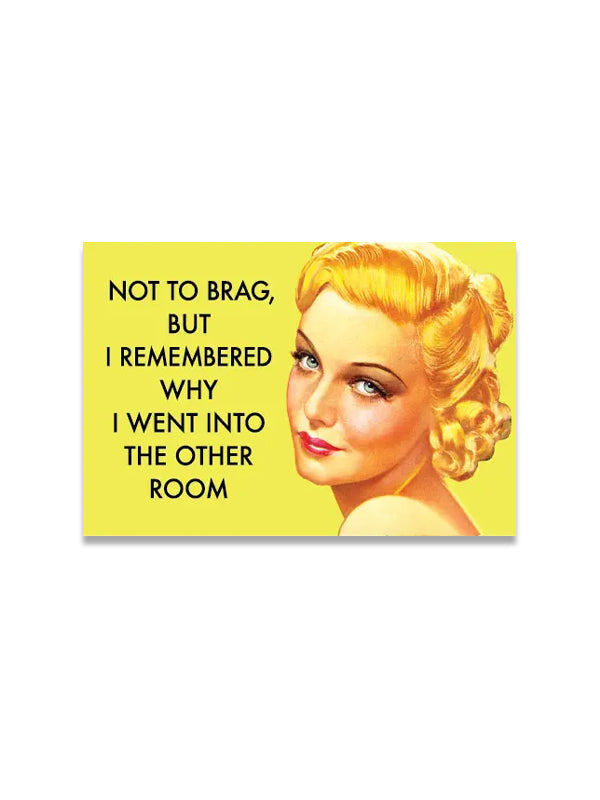 Magnet: Not To Brag, But I Remember Why I Went Into The Other Room
