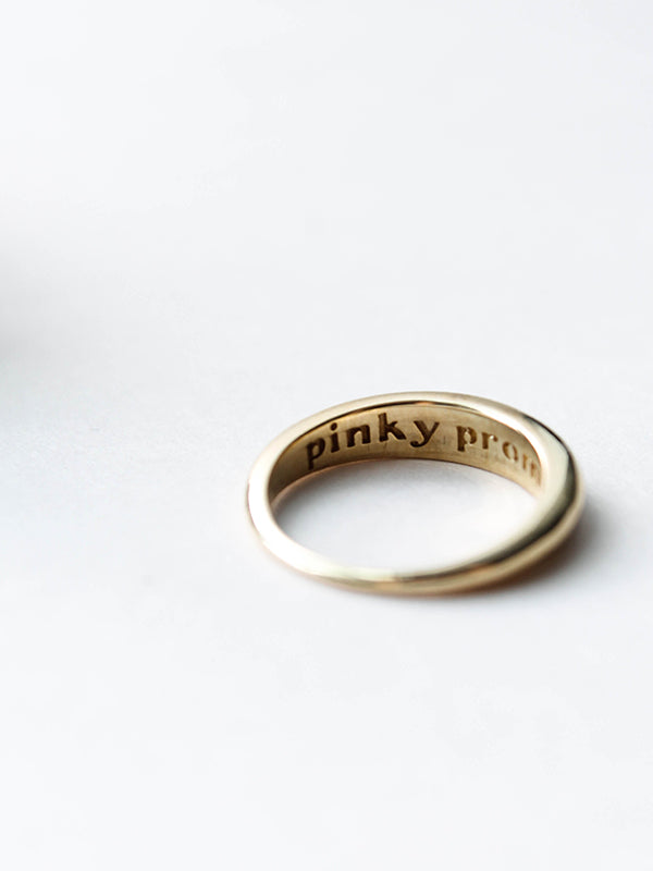 Pinky promise ring, gold-plated with a delicate design, symbolizing trust and commitment, perfect for a meaningful and stylish gesture.