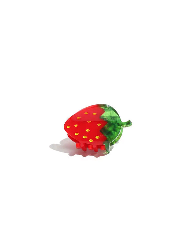Mini Red Strawberry Hair Claw